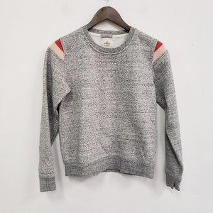 Marine Layer Mens Speckled Gray Sweatshirt Size S Crew Neck Fleece Lined Warm